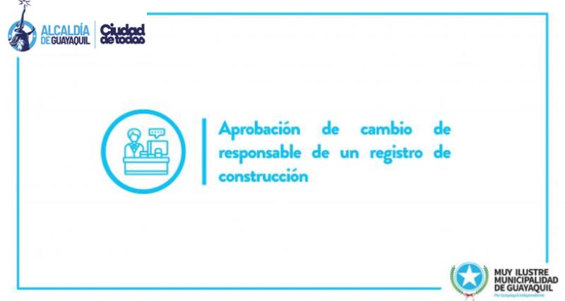 Aprobación de cambio de responsable de un registro de construcción