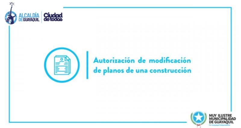 Autorización de modificación de planos de una construcción