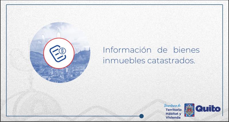 Información de bienes inmuebles catastrados