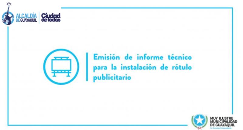 Emisión de informe técnico para la instalación de rótulo publicitario