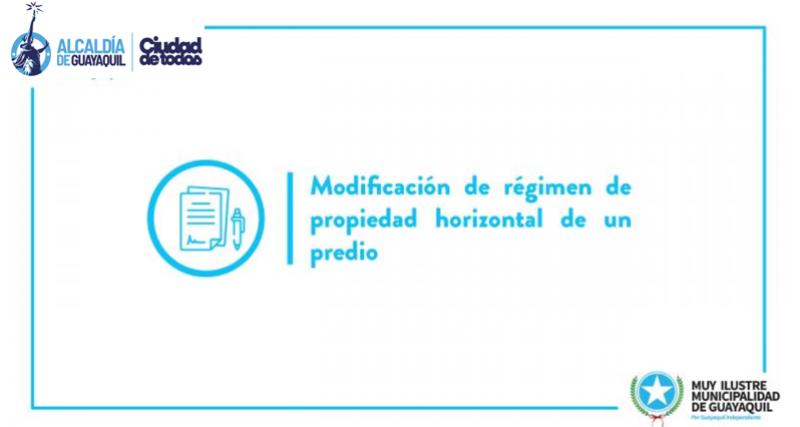 Modificación de régimen de propiedad horizontal de un predio