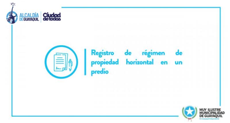 Registro de régimen de propiedad horizontal en un predio