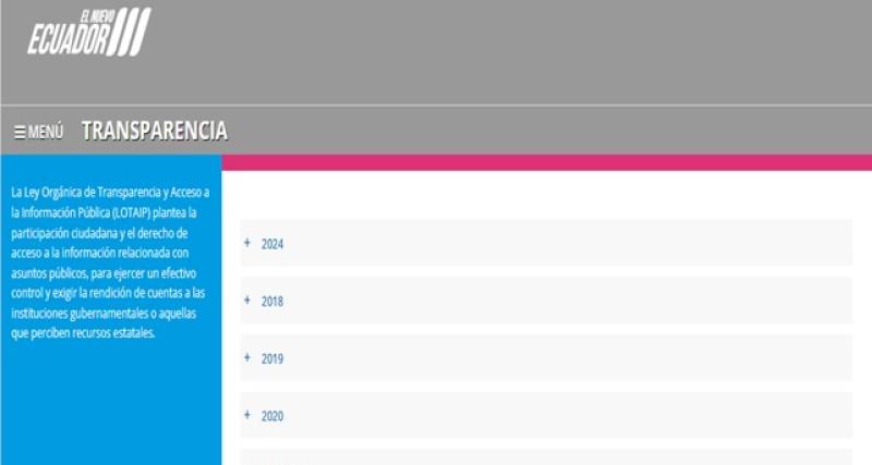 Acceso a la Información Pública (LOTAIP)
