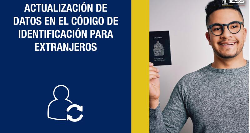 Actualización de datos en el código de identificación para extranjeros