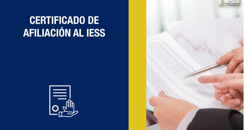Certificado de afiliación al IESS