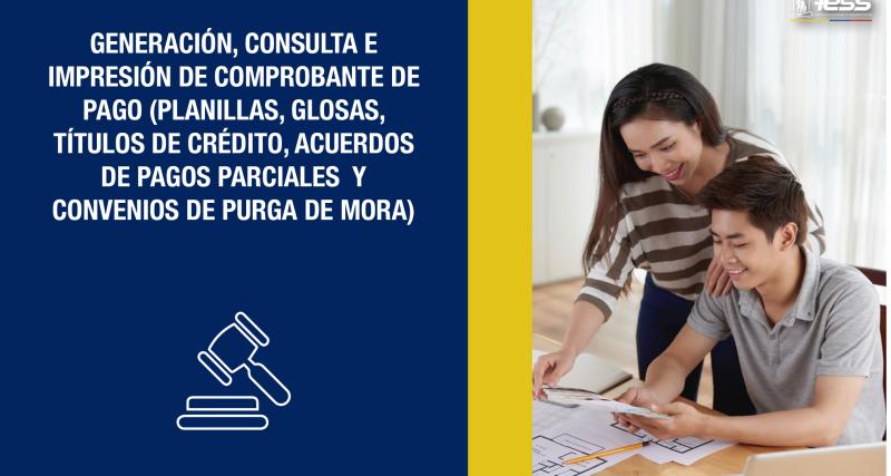 Generación, consulta e impresión de Comprobante de Pago (planillas, glosas, títulos de crédito, acuerdos de pagos parciales  y convenios de purga de mora)