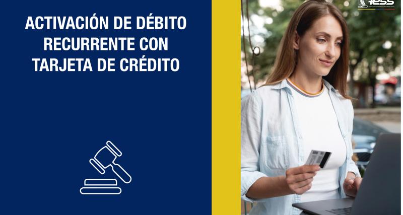 Activación de débito recurrente con tarjeta de crédito