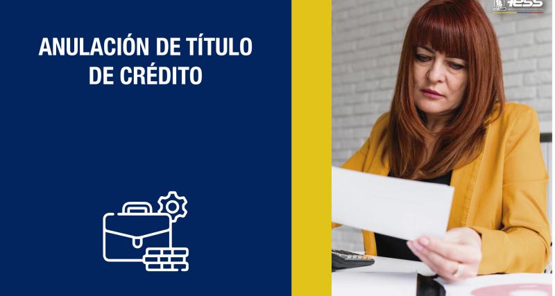 Anulación de Título de Crédito