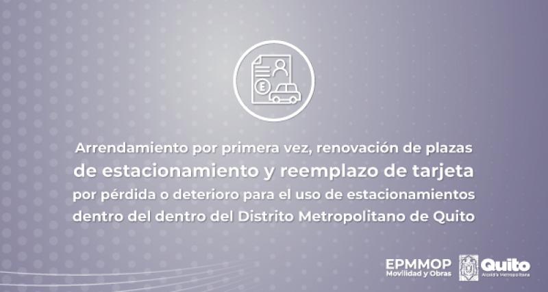Plazas de estacionamiento en parquederos del DMQ