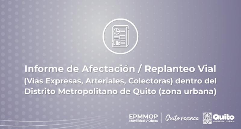 Informe de Afectación / Replanteo Vial