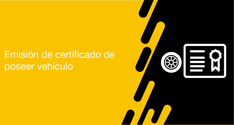 El usuario puede solicitar a la ANT la emisión del certificado de poseer vehículo