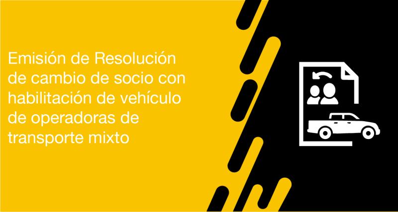 El usuario requirente puede solicitar en la ANT la autorización de cambio de socio con habilitación de vehículo para operadoras de transporte mixto