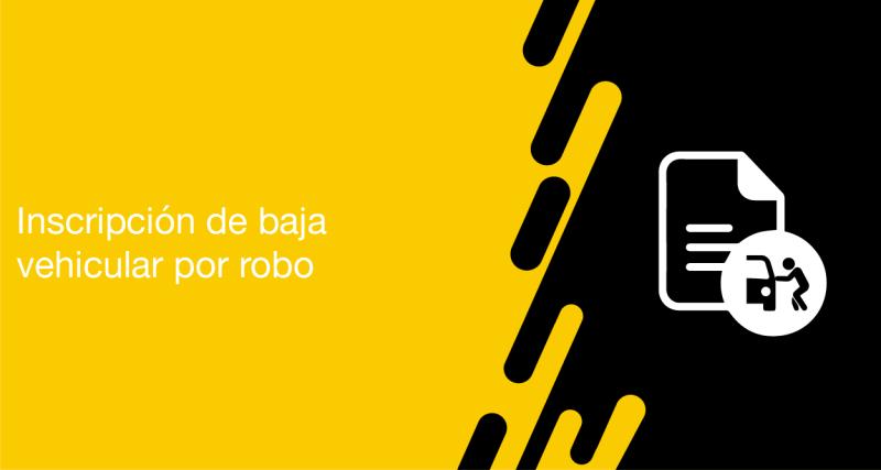El usuario puede solicitar a la ANT la inscripción de baja vehicular por robo