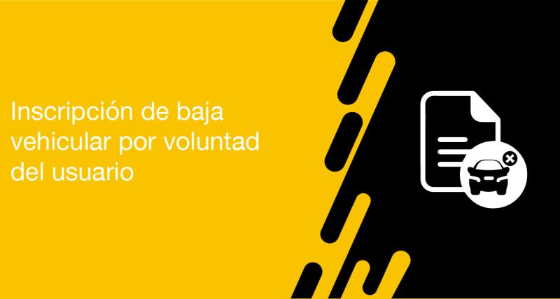 El usuario requirente puede solicitar a la ANT la inscripción de baja vehicular por voluntad del usuario
