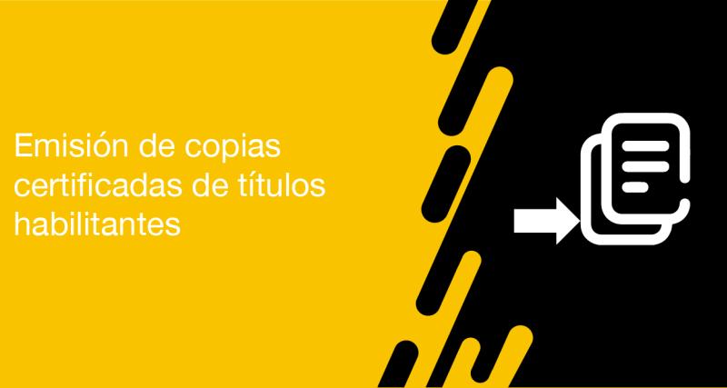 El usuario requirente puede solicitar a la ANT la emisión de copias certificadas de títulos habilitantes