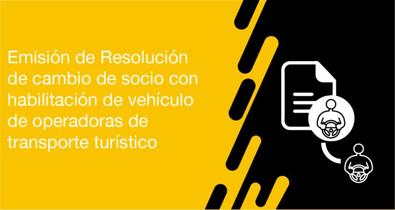 El usuario requirente puede solicitar a la ANT la emisión de Resolución de cambio de socio con habilitación vehícular de operadoras de transporte turístico