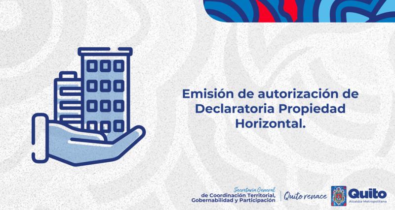 Emisión de autorización de Declaratoria Propiedad Horizontal