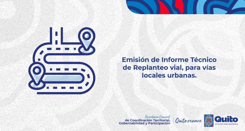 Replanteo vial vías locales