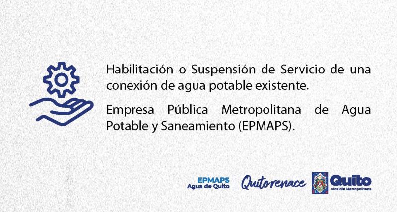 Solicitud para Habilitación o Suspensión de Servicio de conexión existente