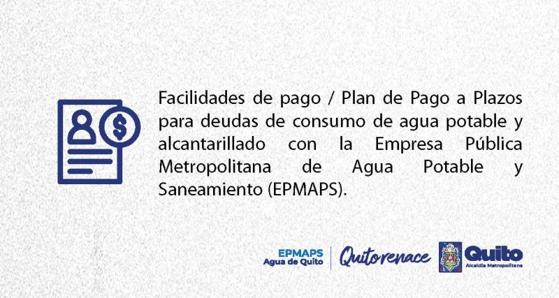 Facilidades de pago / Plan de Pago a Plazos para deudas de consumo de agua potable y alcantarillado