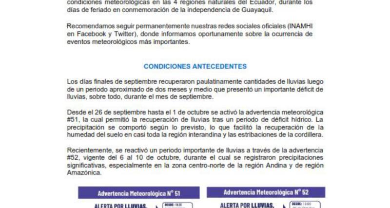 Imagen de pronóstico feriados nacionales.