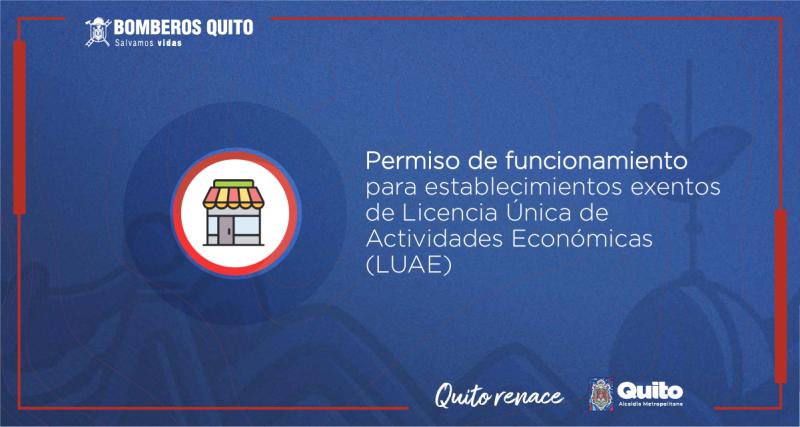 Permiso de funcionamiento para establecimientos exentos de Licencia Única de Actividades Económicas (LUAE)