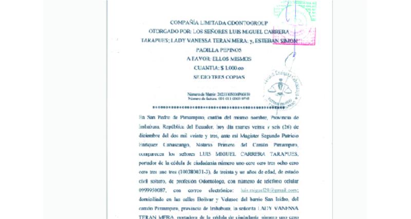 CONSTITUCIÓN DE COMPAÑÍA