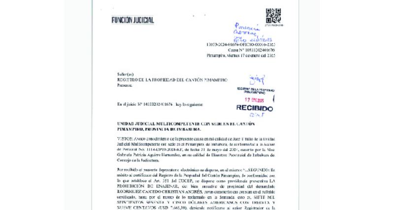 PROHIBICION DE ENAJENAR