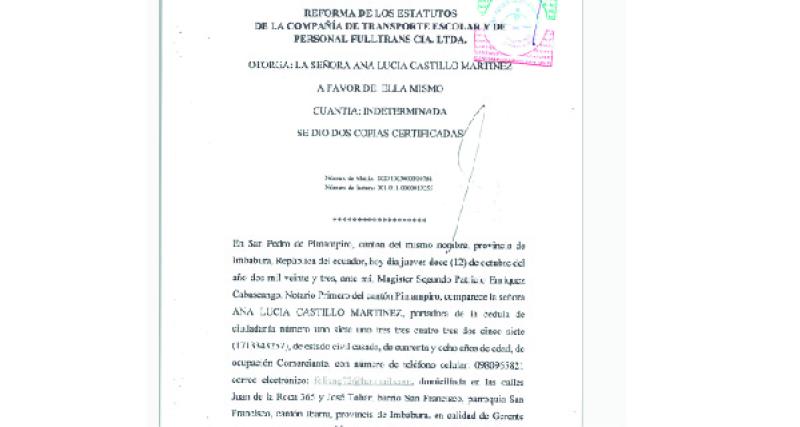 REFORMA DE ESTATUTOS