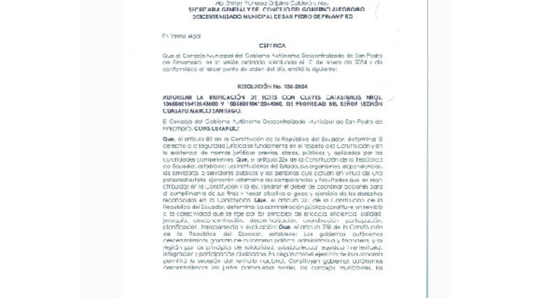 UNIFICACION DE LOTES