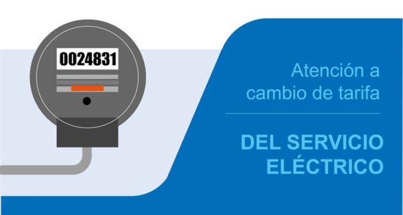 Cambio de tarifa de servicio de energía eléctrica
