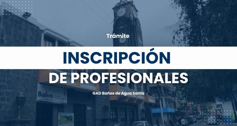 Inscripción de Profesionales 