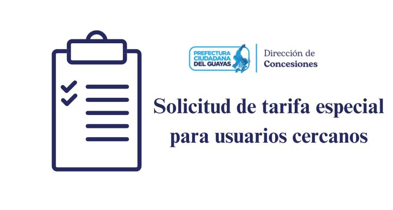 Solicitud de tarifa especial para usuarios cercanos