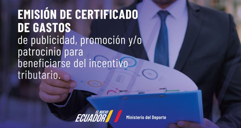 Certificado de gastos