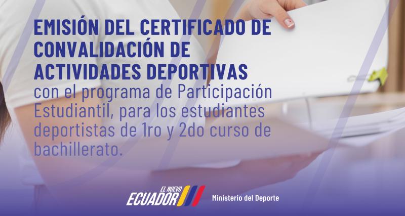 Certificado de convalidación