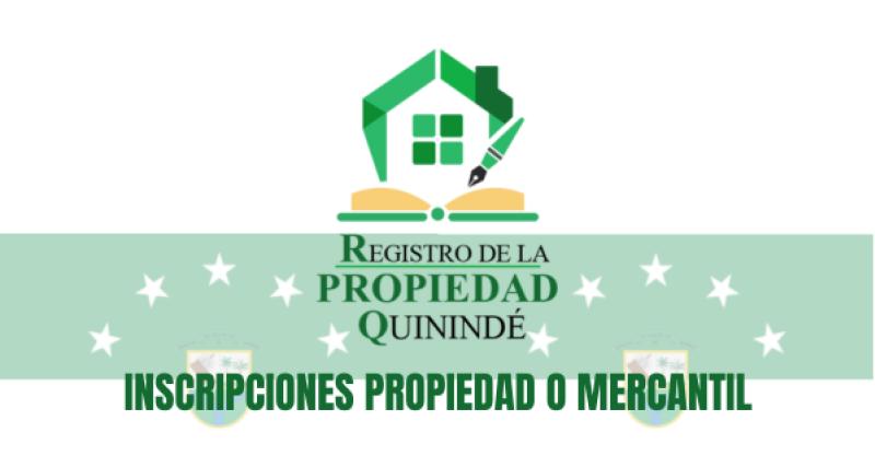 Información proporcionada por: Registro de la Propiedad del Cantón Quinindé
