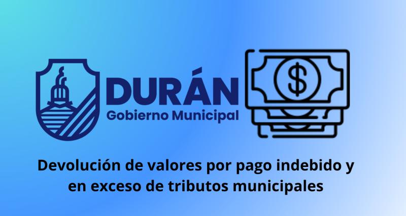 Devolución de valores por pago indebido y en exceso de tributos municipales