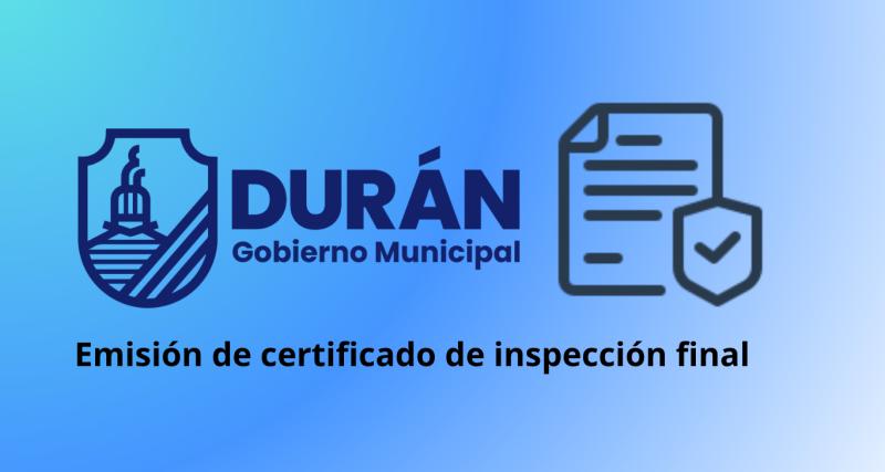 Certificado de inspección final