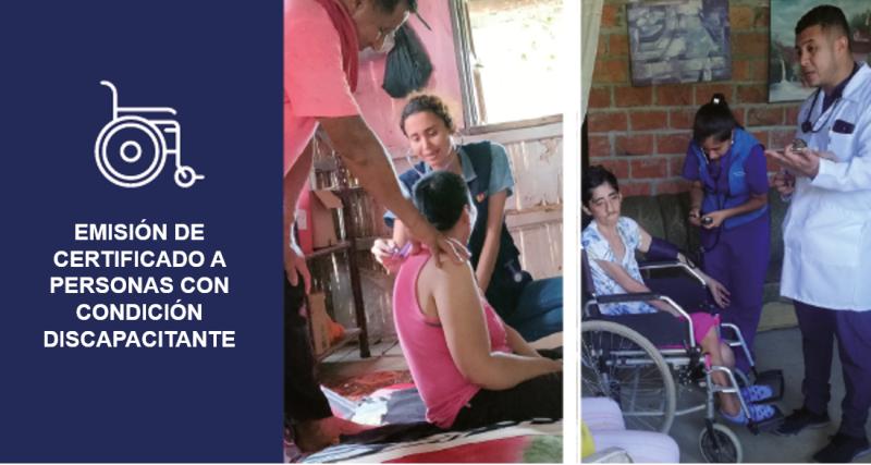 Emisión de certificado con condición discapacitante