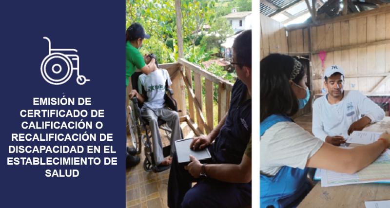 Emisión de certificado de calificación o recalificación de discapacidad en el establecimiento de salud