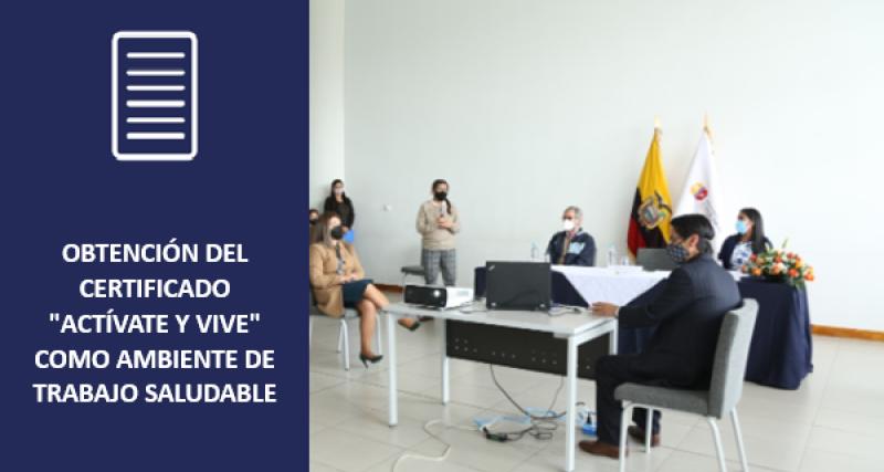 Obtención del certificado "Actívate y Vive"