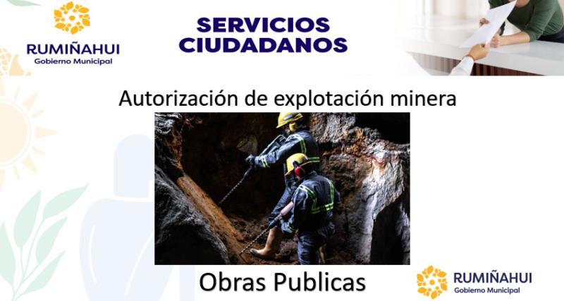 Autorización de explotación minera