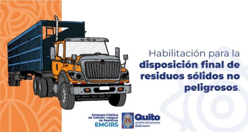 Habilitación para la disposición final de residuos sólidos no peligrosos