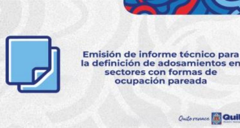 Informe técnico de permiso de adosamiento