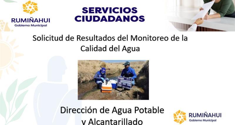 Solicitud de Resultados del Monitoreo de la Calidad del Agua