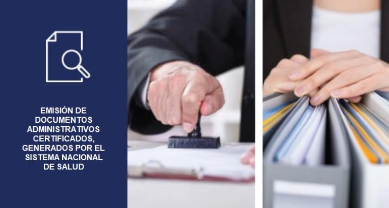 Emisión documentos administrativos certificados