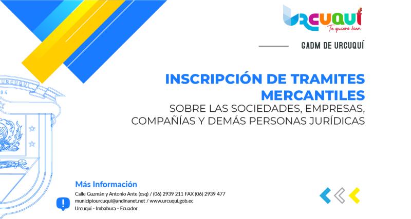 Inscripción de Tramites mercantiles sobre las sociedades, empresas, compañías y demás personas jurídicas 