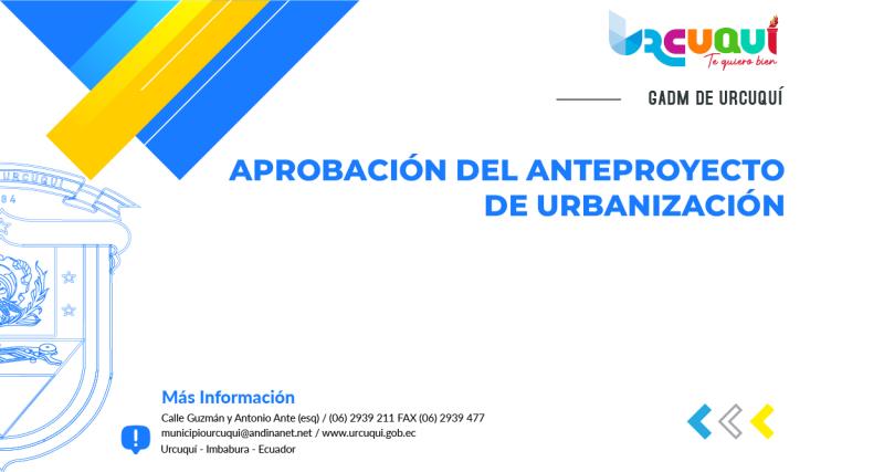 Anteproyecto de urbanización