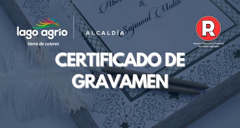 CERTIFICADO DE GRAVAMEN
