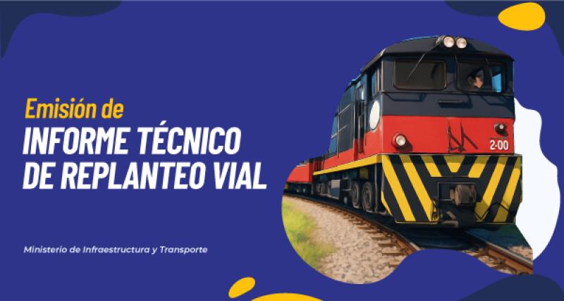 Replanteo vial por derecho de vía férrea